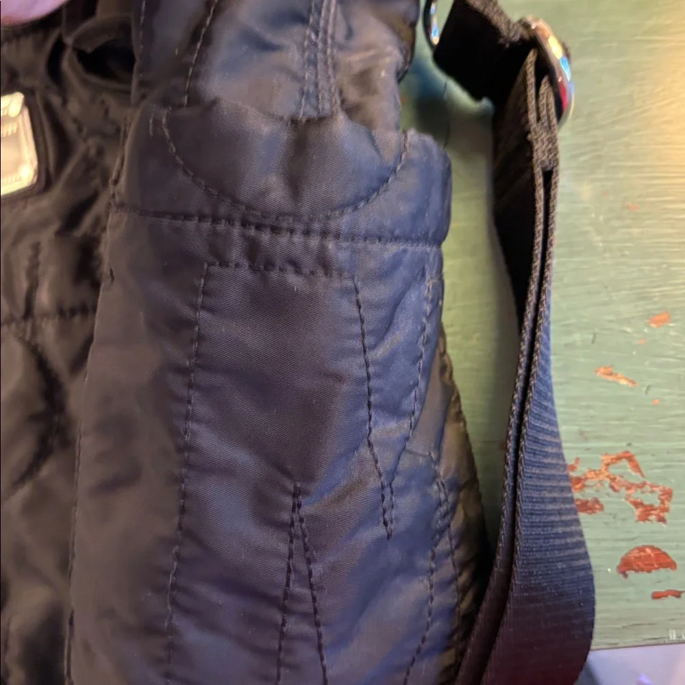 Marc Jacobs Removable Adjustable Strap Zippered Black Baby Bag/Tote Bag